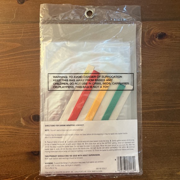 Easter Unlimited Elegant Shrink Wrap with Accent Ribbons 1 package NEVER OPENED - Picture 5 of 6